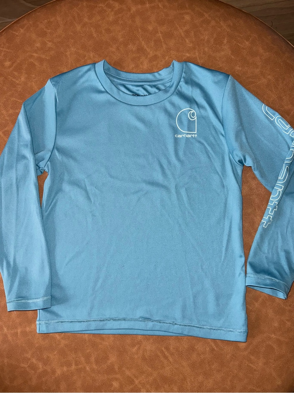 Carhartt Boys 4T Light Blue Long Sleeve Performance Shirt